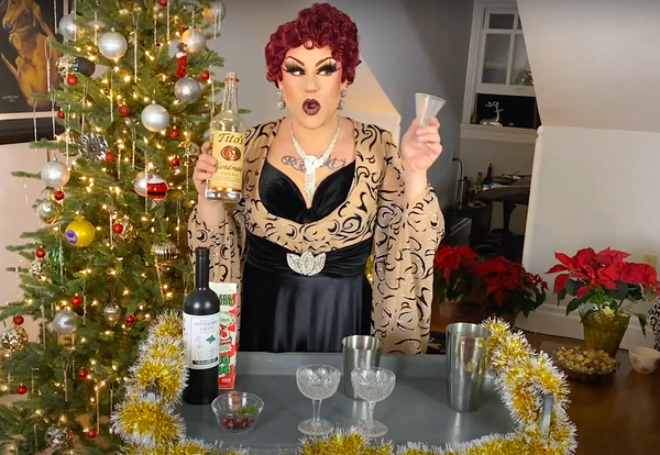 Watch: Drag Queen Schwa de Vivre Shakes Up a Christmas Cocktail